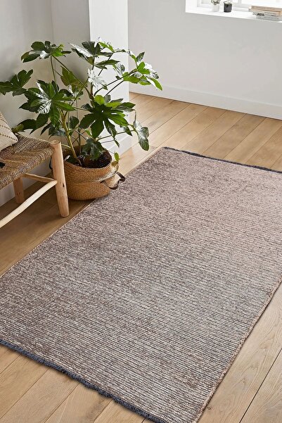 Noa Decorative Carpet Anti-Slip Base Washable Mink Brown Color Rug