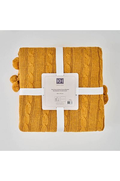 Karaca Startseite Pompom Kuscheldecke