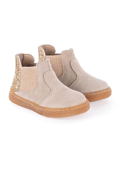 Merli&Rose Girls' Chelsea Boots Biscuit/Gold 112-15