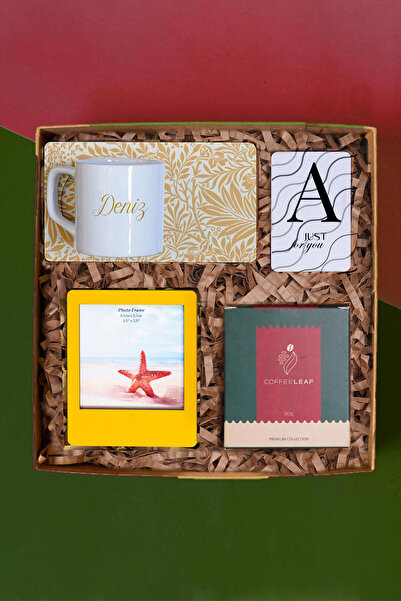 TrendHediye Kişiye Özel Fincan, Çerçeve, Kahve Hediye Kutusu