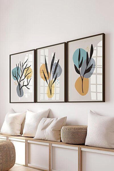 Postifull Set de picturi cu rame, 3 bucăți de rame negre și set de postere cu...