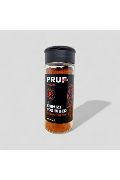 PRUF Tütsülü Toz Biber 40 gr. Cam Şişe