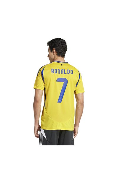 adidas Jp0459-e Al Nassr FC 24-25 Ronaldo قميص رجالي أصفر