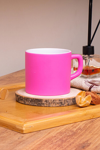 Seraclass Pembe Renkli Çay / Nescafe Fincanı Model No: 734