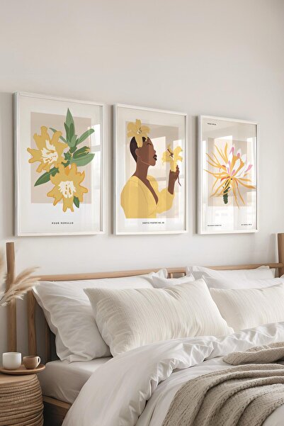 Postifull Set de pictură cu cadru, 3 bucăți de cadru alb și set de postere cu...