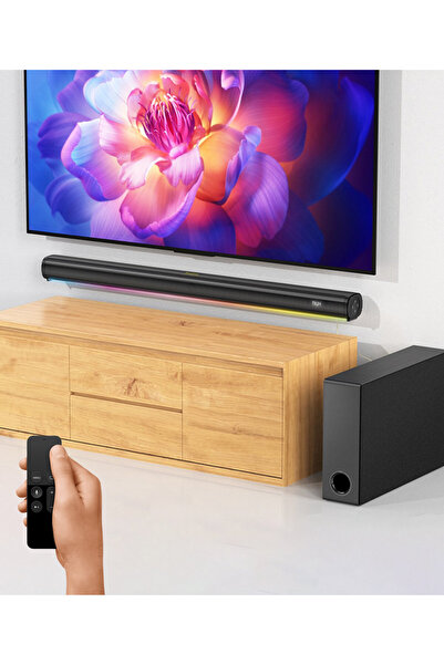 VOOKA Sounbar 5.1 Kanal Çıkışlı Prestige Rgb Modlu Wirelles Sound Bar Dts Virtual Kablosuz