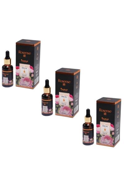 Rosense 30 ml Rose Oil - 3 Pieces Skin Oil