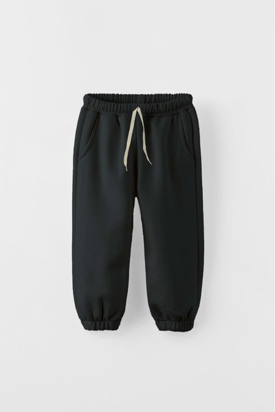 Mnk Baby&Kids Pantaloni de sport Jogger din bumbac cu 3 fire - MNK0645 NEGRU