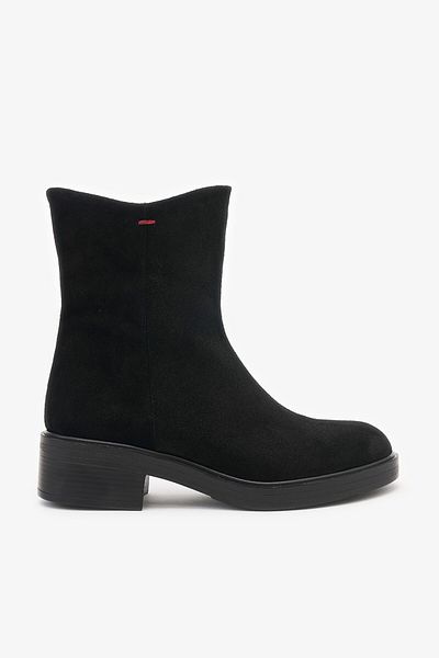 Louis Cardy Γυναικείες μπότες Tempus Black Suede από γνήσιο δέρμα