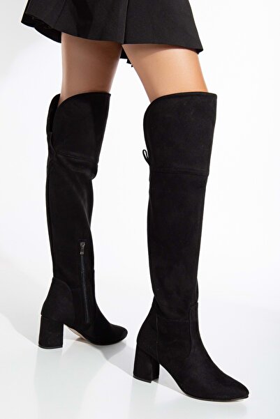 ANALİN SHOES Черни дамски еластични ботуши