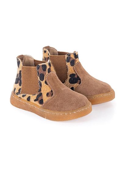 Merli&Rose Girl's Chelsea Leopard Boots Brown 112-12