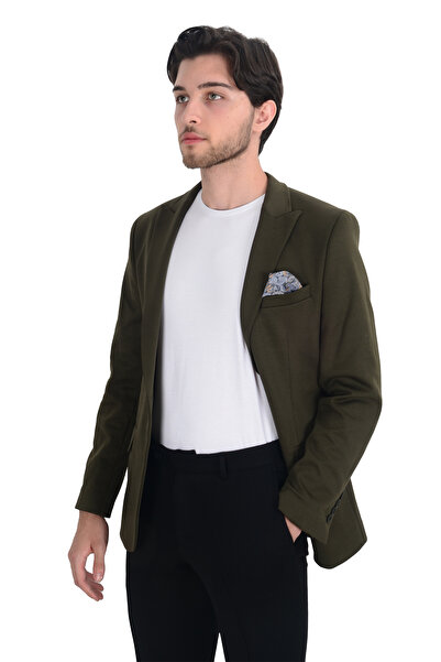Cengiz İnler Cengiz Inler Tek Düğme Kırlangıç Yaka Spor Erkek Ceket