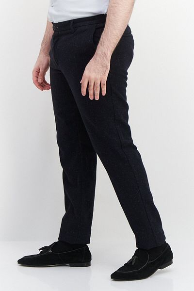 Trussardi Jeans Men Heather Straight Leg Pants, Black