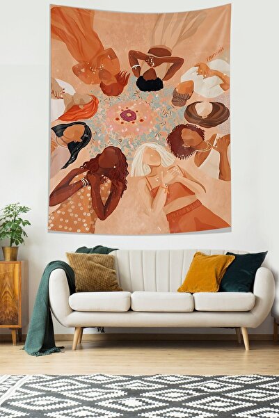 farbala Unity Illustration Stain Resistant Fabric Wall Cloth Wall Carpet Tapestry