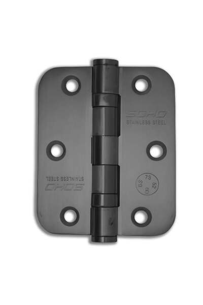 SOHO Yaprak Menteşe Paslanmaz Çelik 201 Kalite 76x63,5x2.0 Mm Siyah