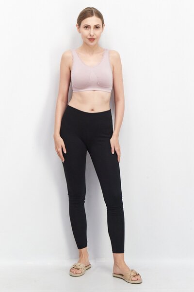 Tchibo Women Lightly Padded Seamless Bustier, Mauve Pink