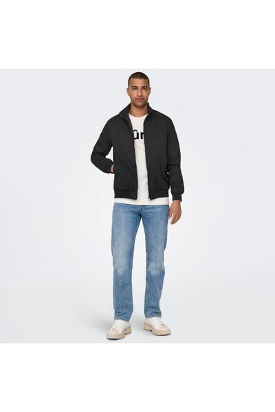 Only & Sons Normal Black Men's Jacket Onsalexander Harrington Otw Vd