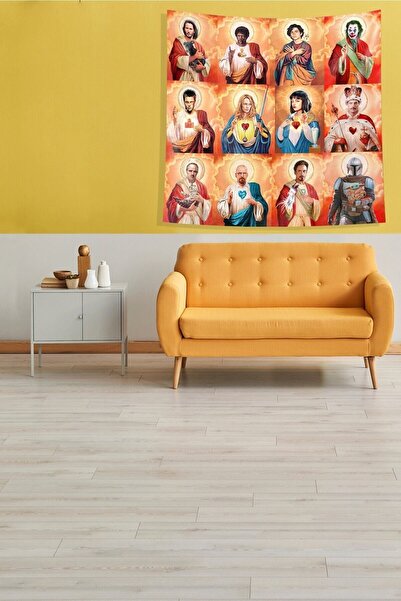 Generic Brand Portocaliu Film Stars Stain Resistant Velvet Fabric Tapet Tapis...