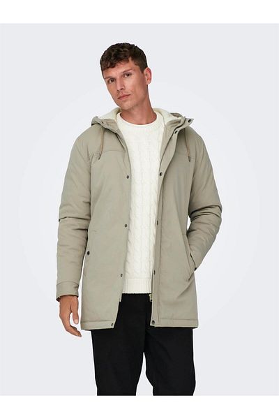 Only & Sons Ανδρικό Parka Outdoor Khaki 22025690