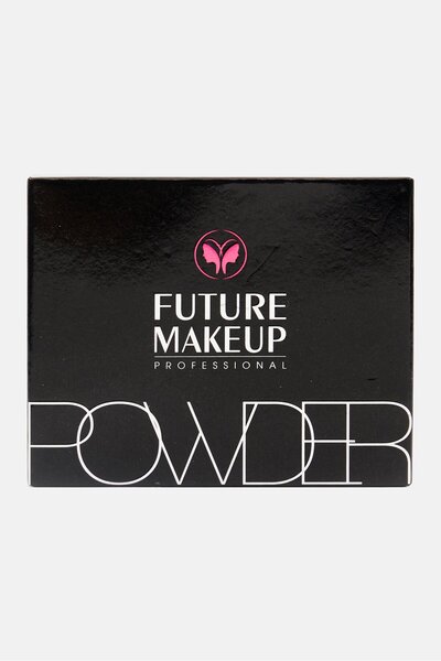 Future Makeup بودرة مضغوطة Set Me Up من FU-144، لون أسود