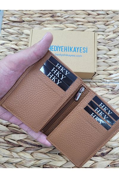 HKY Πολυτελές ανδρικό δερμάτινο πορτοφόλι αξιωματικού