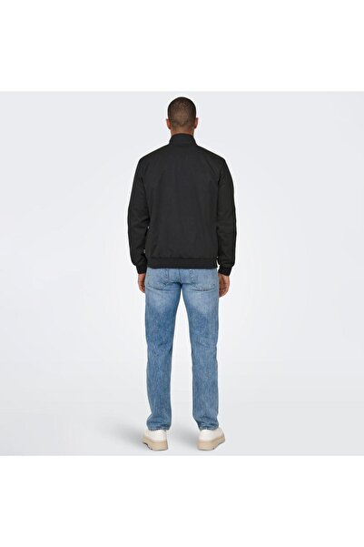 Only & Sons Normal Black Men's Jacket Onsalexander Harrington Otw Vd