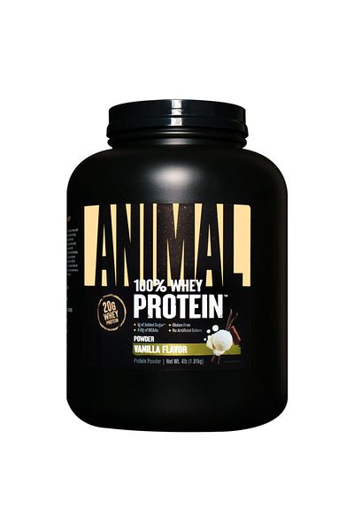 Universal Nutrition Animal Whey, Vanilla, 4 LB, 20 g Protein Per Serving