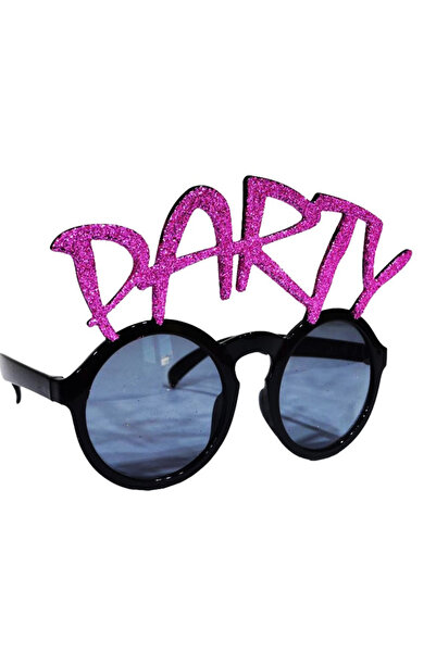 Go İthalat Party Written Fuchsia Color Party Glasses 15X7 cm (5671)