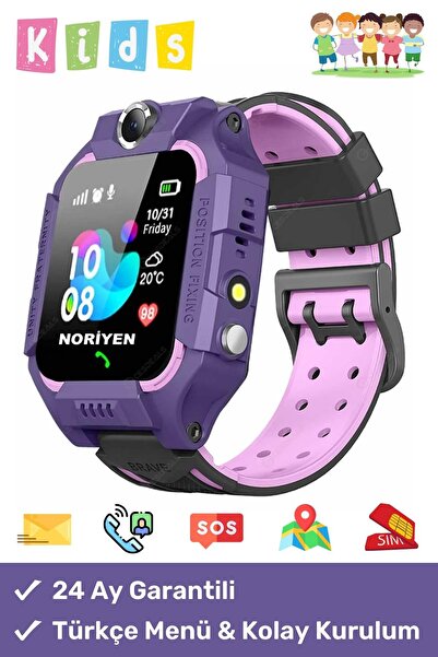 Noriyen Sim Kartlı Kameralı Çocuk Takip Saati Konum Ortam Dinleme Kol Saati K...