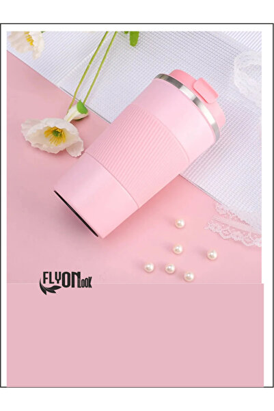 FLYON Çift Katmanlı Paslanmaz Çelik Sızdırmaz Termos Bardak 500 Ml Kupa Araç ...