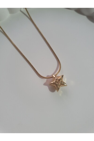 BS JEWELRY Starfish Figured Steel Necklace