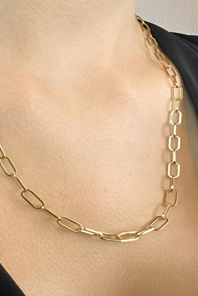 KRAFTIVA JEWELRY 14 Ayar Altın Ataş Zincir Kolye