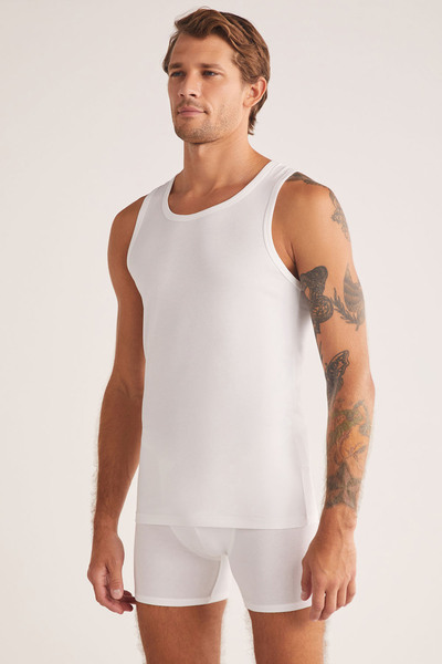 BENALİ Underwear 4 Pcs K.O.M Aytron Halter Basic Men's Singlet