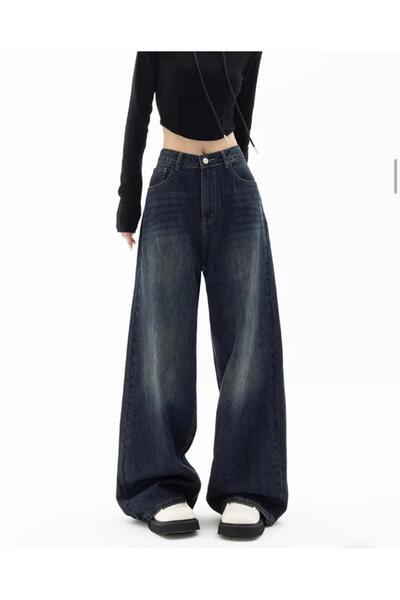 DENİKK Y2k Retro Unisex Kot Pantolon/stars Jean Pantolon
