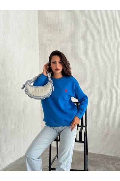 Noa Noa Hanorac cu mânecă lungă și decolteu cu broderie de inimă