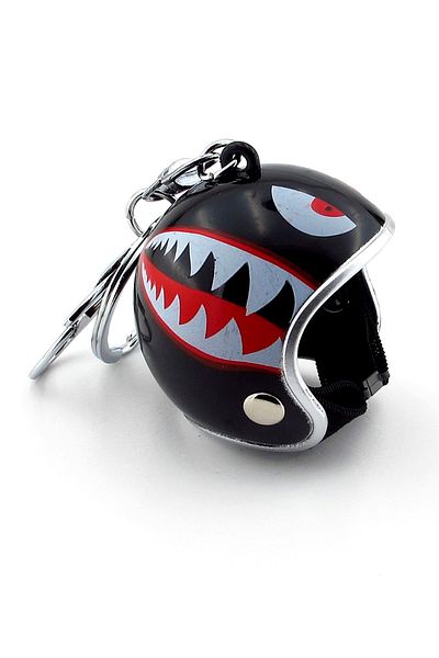 Solfera Shark Aggressive Motorcycle Scooter Motor Helmet Keychain Kc144