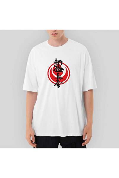 CrowsGate Tricou alb supradimensionat Shinkyokushin Karate Dojo Fight