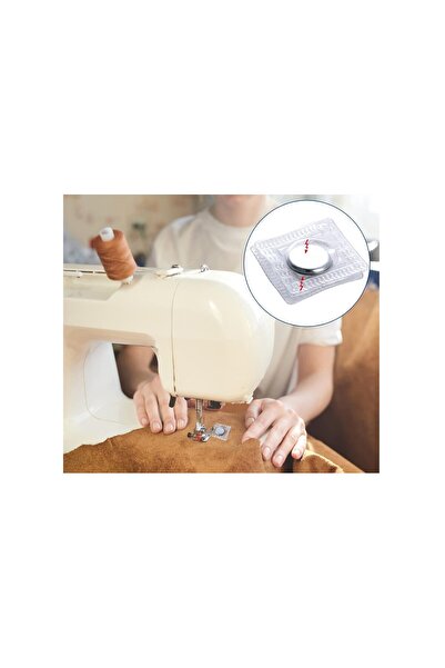 Hdg Dikilebilir Pvc Kaplı Mıknatıslı Çıtçıt - Çıtçıt Dikiş Mıknatıs 10x2 Mm -50 Adet