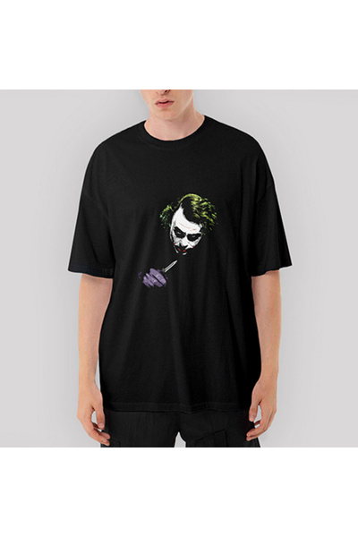 CrowsGate Tricou negru oversize Knife Jokr