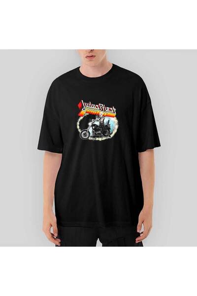 CrowsGate Tricou negru Judas Priest Rob Halford supradimensionat