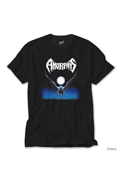 WAKHA Tricou negru Amorphis Black Winter