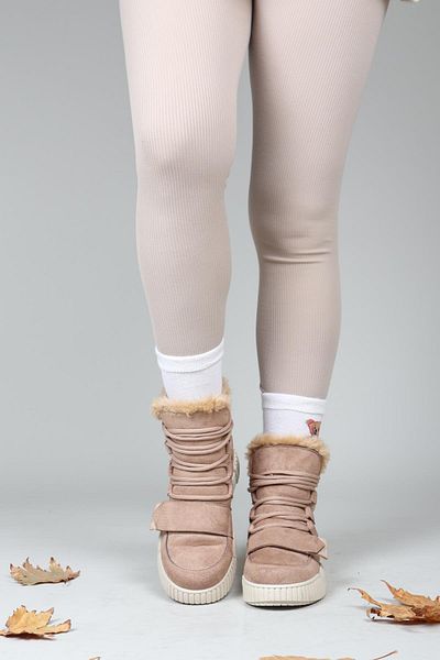 Birikon RENEE Μπότες με κορδόνια Velcro NUT