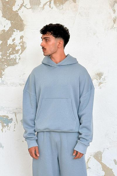 HAFKAGİYİM Hanorac oversize de bază, albastru baby