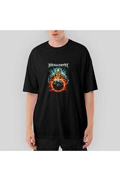 CrowsGate Tricou negru Megadeth World King supradimensionat XL