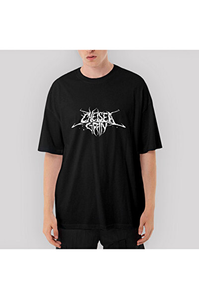 Generic Brand Chelsea Grin Logo Oversize Black T-Shirt XL