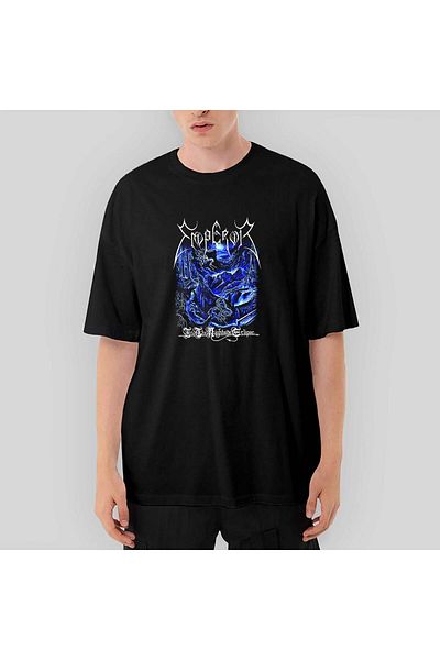 CrowsGate Emperor in the Nightside Eclipse Oversize Black T-Shirt