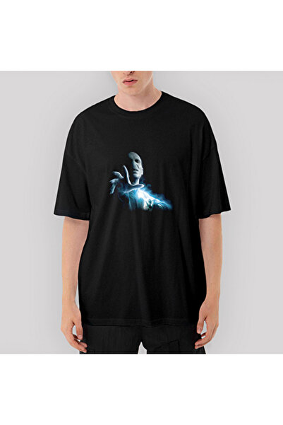 CrowsGate تي شيرت لورد فولدمورت أسود كبير الحجم