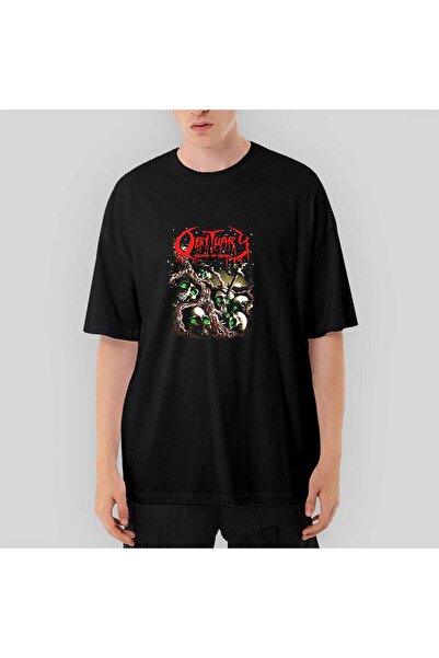 CrowsGate Necrolog Skull Stairs Tricou negru supradimensionat