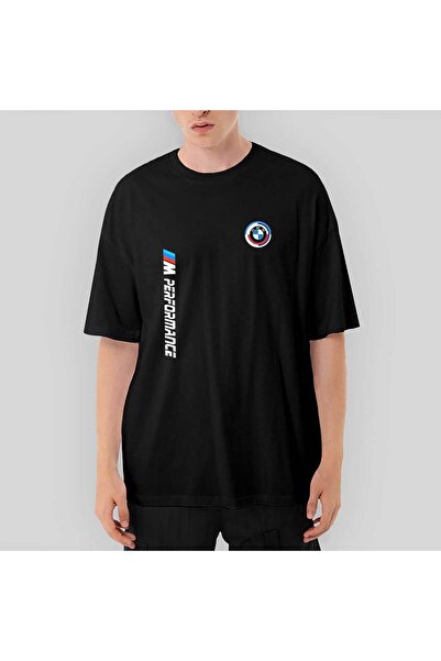 CrowsGate Tricou negru oversize nou Bmw Performance