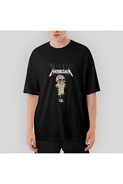 CrowsGate Μαύρο μπλουζάκι Metallica One Oversize